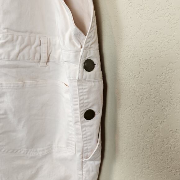 The Nines by HATCH Maternity Overalls Pastel Pink Casual Boho Bib Size 4 Small - Picture 11 of 16